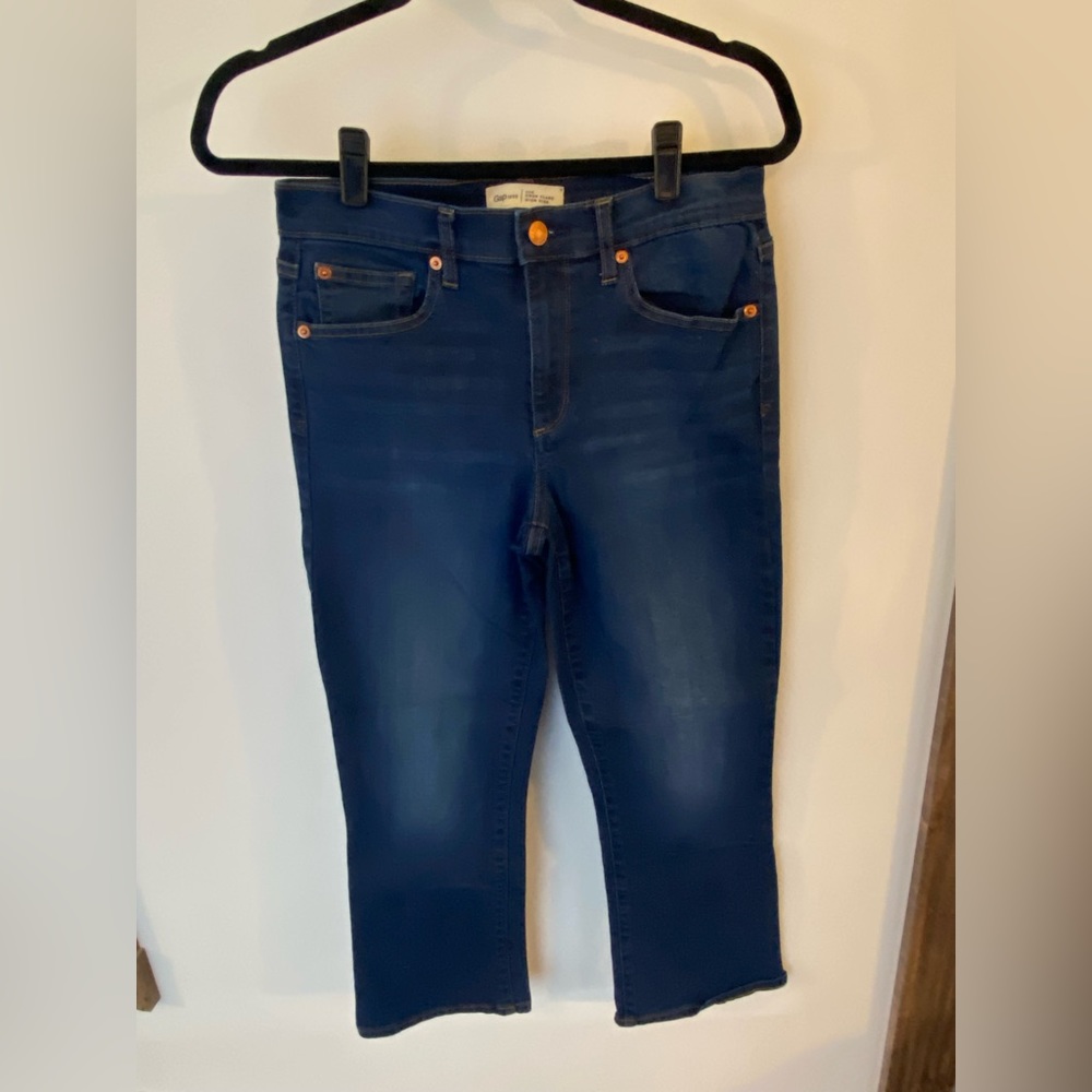 Gap Flare Crop High Rise Denim